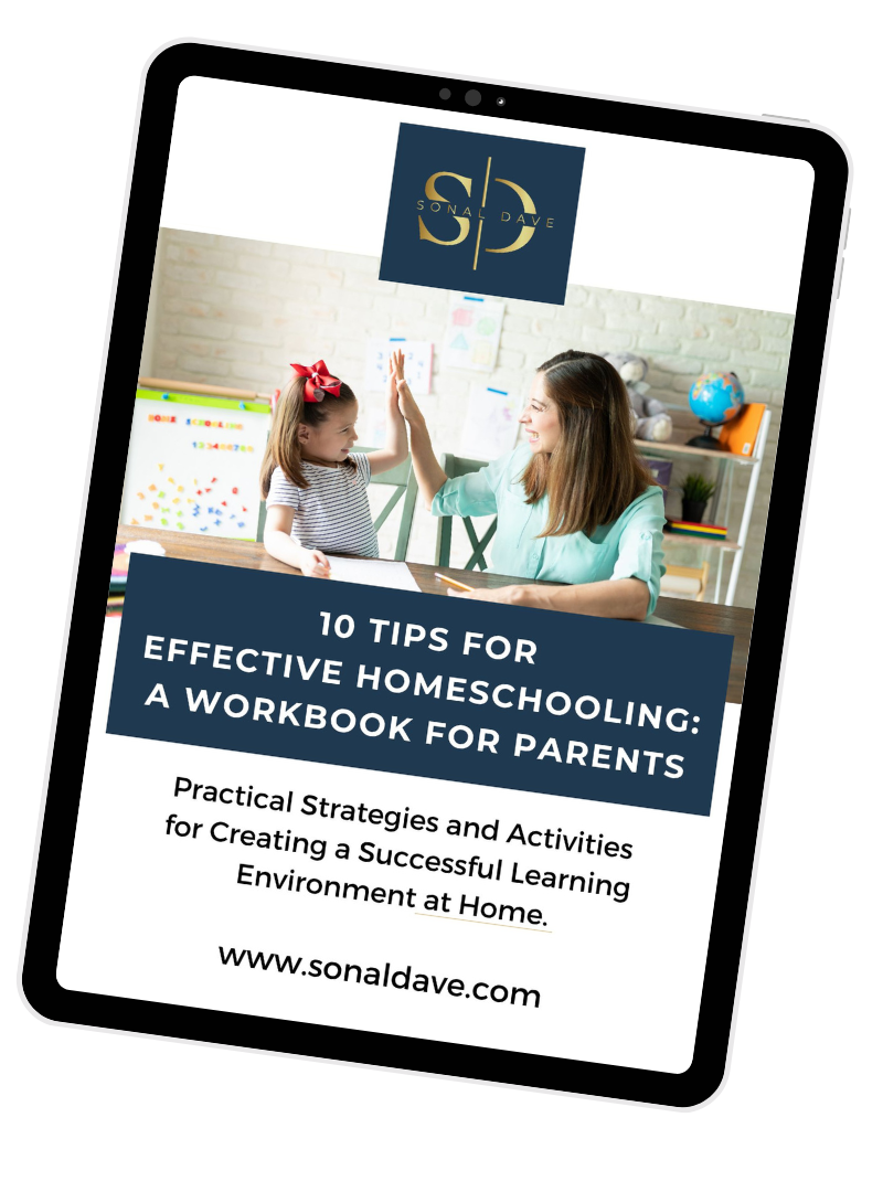 Effective Homeschooling cover of challenge workbook shown on a tablet
