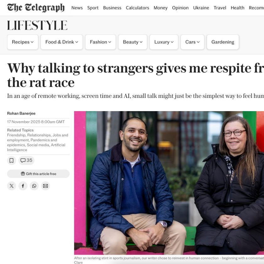 Screenshot of article featuring Sonal Dave in the Telegraph